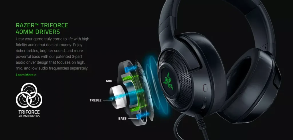 Razer Kraken V3 X - Wired USB Gaming Headset