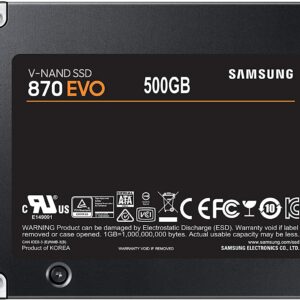 SSD SAMSUNG 870 EVO 500GB SATA 2.5 MZ-77E500BW