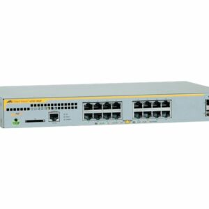 L2+ switch with 16 x 10/100/1000T PoE ports and 2 x 100/1000X SFP ports, US Power Cord.