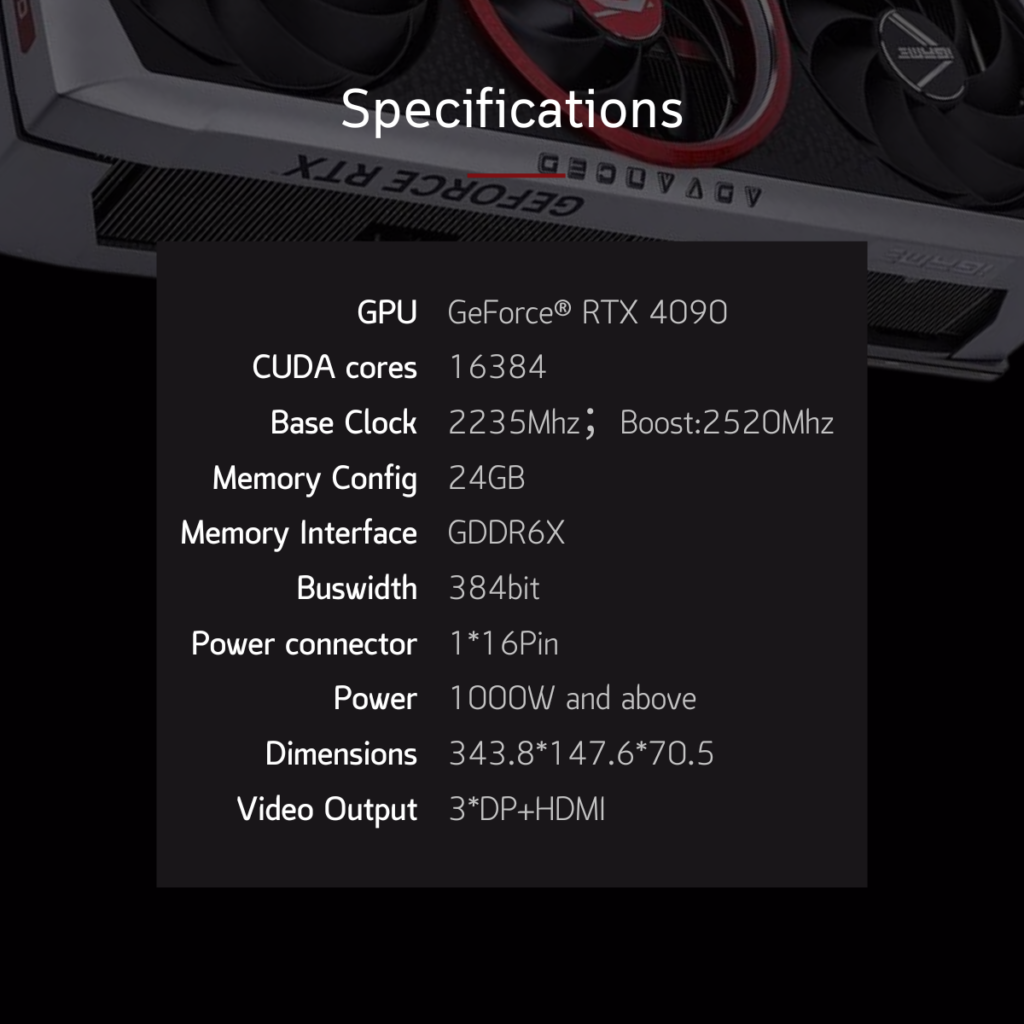 COLORFUL GeForce RTX 4090 Advanced OC-V