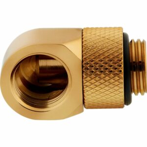 CORSAIR HYDRO X SERIES 90° ROTARY ADAPTER TWIN PACK — GOLD *ฟิตติ้ง