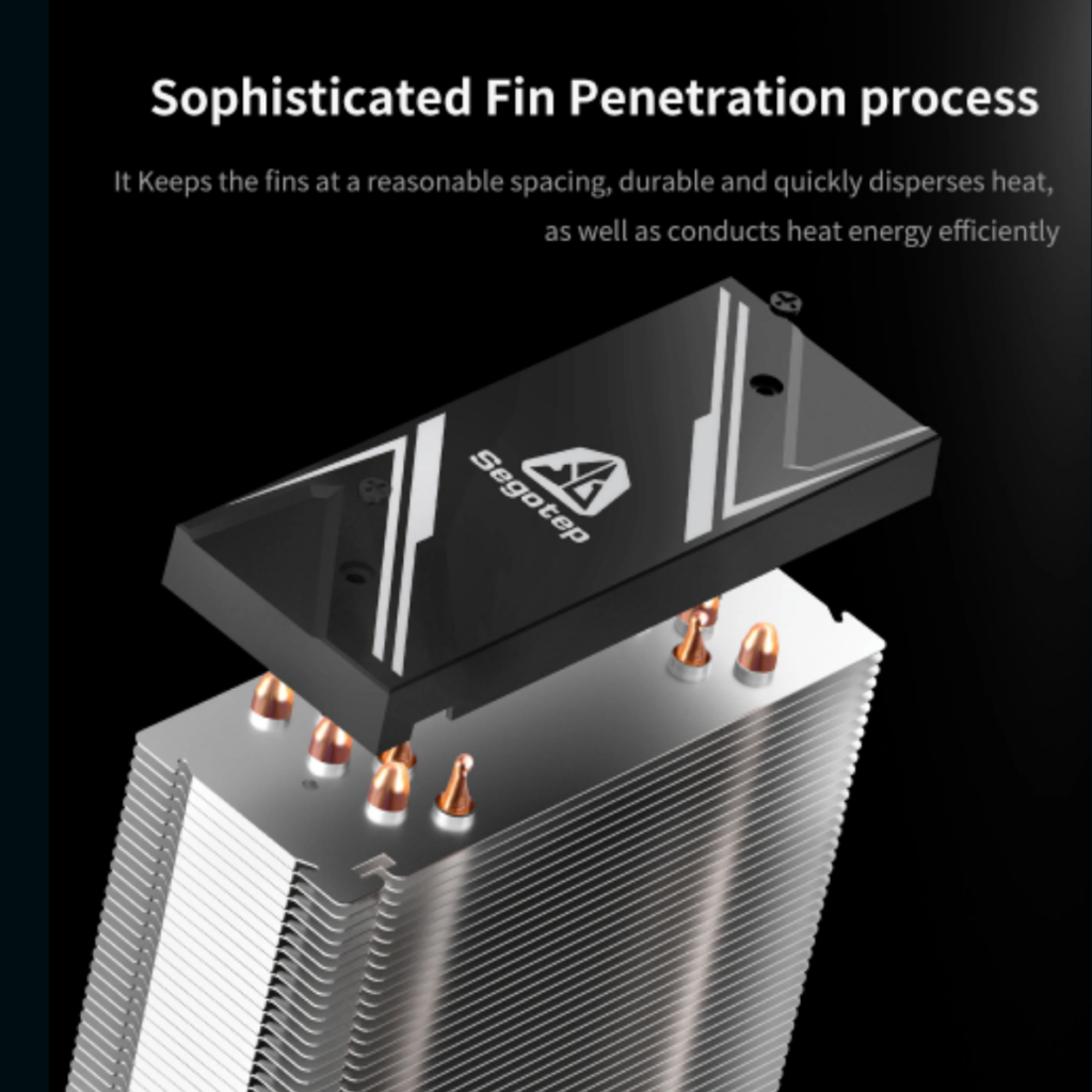 LUMOS G4 BLACK ARGB SYNC - 120MM 4 HEAT PIPE