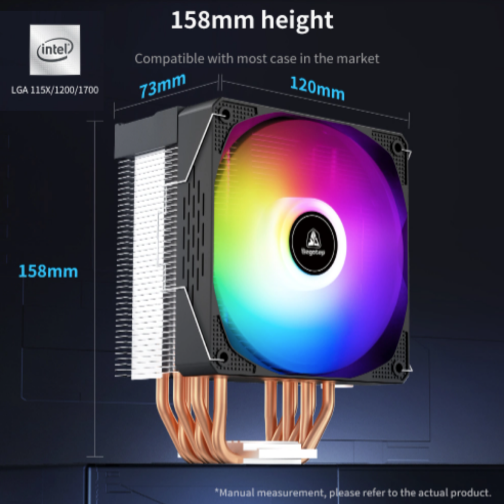 LUMOS G4 BLACK ARGB SYNC - 120MM 4 HEAT PIPE