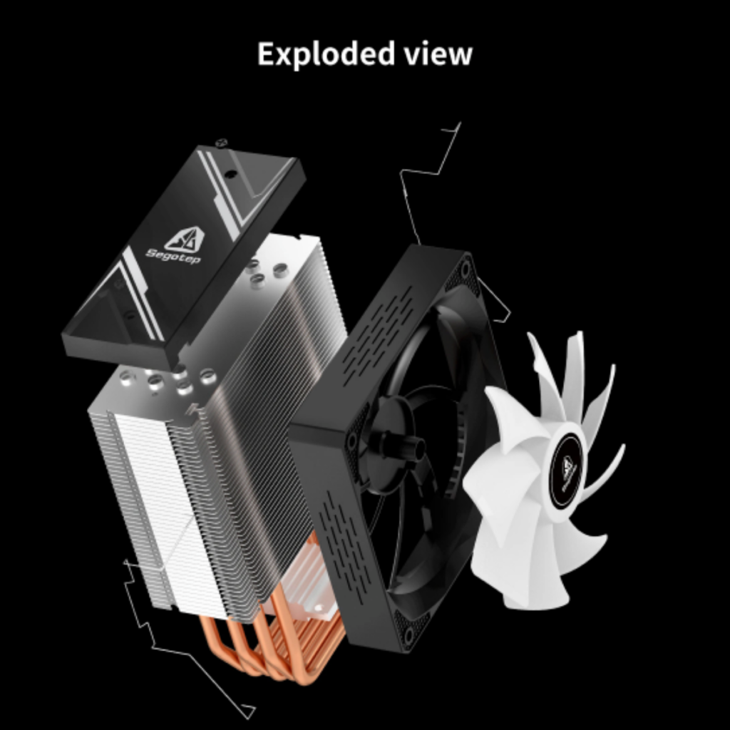 LUMOS G4 BLACK ARGB SYNC - 120MM 4 HEAT PIPE