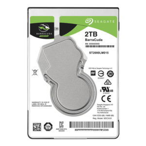 SEAGATE BARRACUDA 2.5 MOBILE HDD 2TB 5400RPM 128MB SATA6GB-S 2YRS