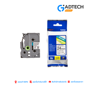 BROTHER P-Touch Label TZe-Tape TZe-251 - Black on White, 24mm x 8m